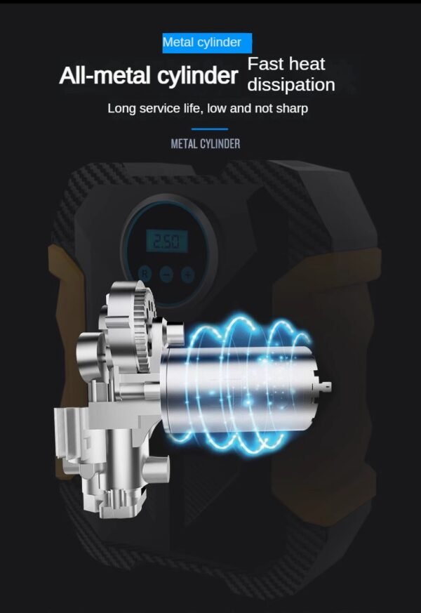 our versatile tire inflator, perfect for your car, boat, inflatable raft, and more! Whether you're inflating car tires, balloons, soccer balls, basketballs, or even an inflatable house tent, our tire inflator gets the job done efficiently and effectively. With its portable design and various adapters, including a cigarette lighter adapter for car tires, you can easily inflate any object wherever you are. Say goodbye to flat tires and low pressure with our reliable and convenient tire inflator.