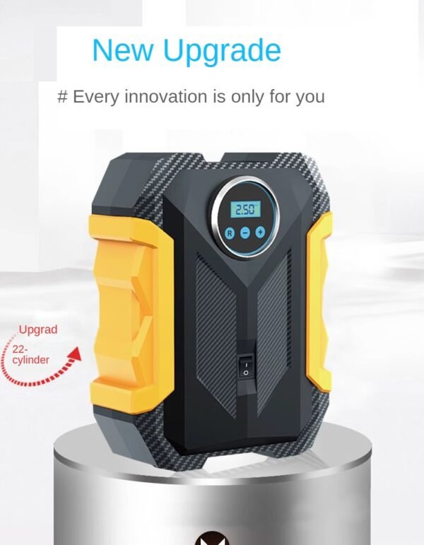 our versatile tire inflator, perfect for your car, boat, inflatable raft, and more! Whether you're inflating car tires, balloons, soccer balls, basketballs, or even an inflatable house tent, our tire inflator gets the job done efficiently and effectively. With its portable design and various adapters, including a cigarette lighter adapter for car tires, you can easily inflate any object wherever you are. Say goodbye to flat tires and low pressure with our reliable and convenient tire inflator.